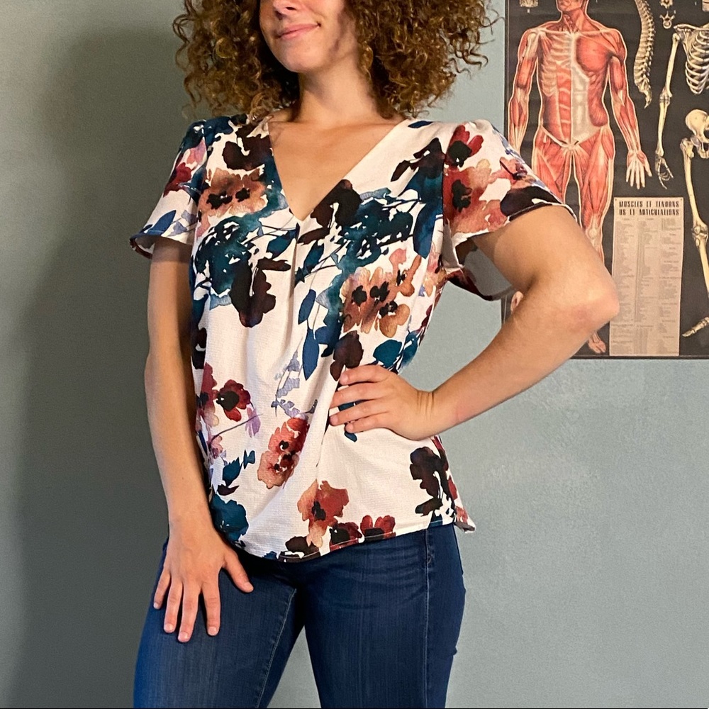 Cute Floral Top